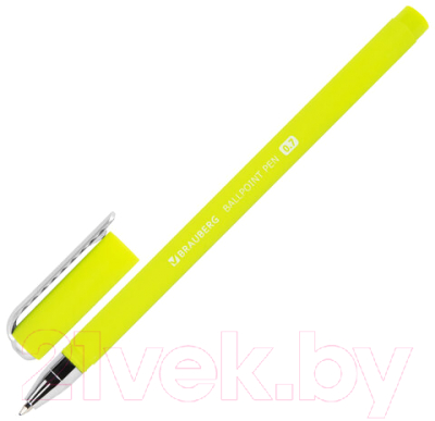 Ручка шариковая Brauberg Soft Touch Stick Neon / 143697