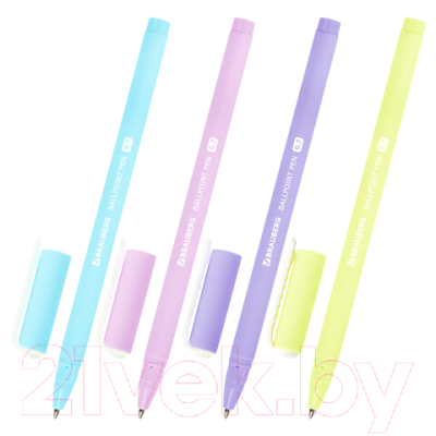 Ручка шариковая Brauberg Soft Touch Stick Pastel / 143698