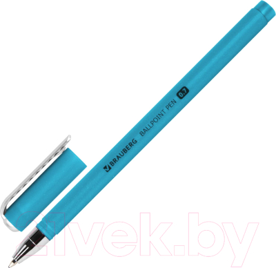 Ручка шариковая Brauberg Soft Touch Stick Metallic / 143699 - фото