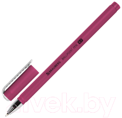 Ручка шариковая Brauberg Soft Touch Stick Metallic / 143699