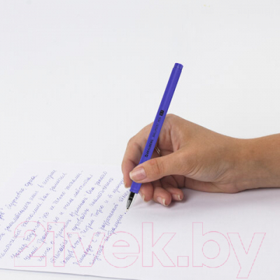 Ручка шариковая Brauberg Soft Touch Stick Metallic / 143699