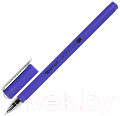 Ручка шариковая Brauberg Soft Touch Stick Metallic / 143699