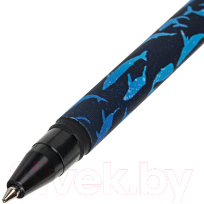 Ручка шариковая Brauberg Soft Touch Stick Whale / 143709