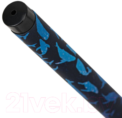 Ручка шариковая Brauberg Soft Touch Stick Whale / 143709