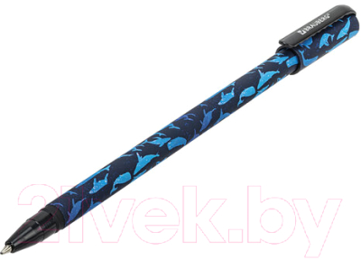 Ручка шариковая Brauberg Soft Touch Stick Whale / 143709