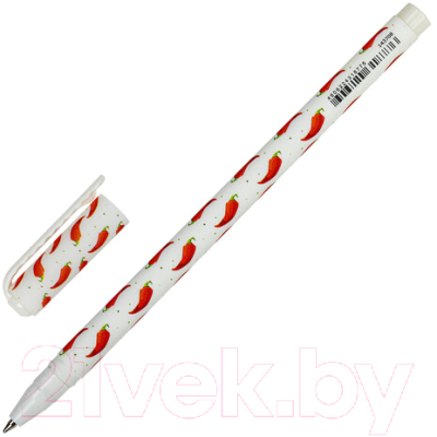 Ручка шариковая Brauberg Soft Touch Stick Chili Pepper / 143708