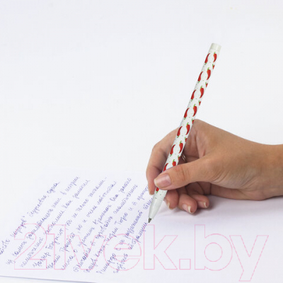 Ручка шариковая Brauberg Soft Touch Stick Chili Pepper / 143708