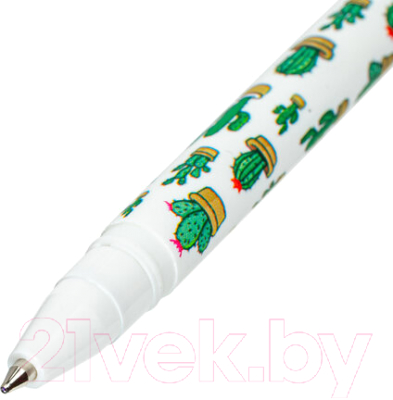 Ручка шариковая Brauberg Soft Touch Stick Cactus / 143707