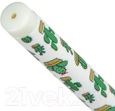 Ручка шариковая Brauberg Soft Touch Stick Cactus / 143707