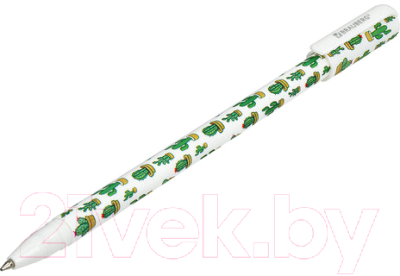 Ручка шариковая Brauberg Soft Touch Stick Cactus / 143707