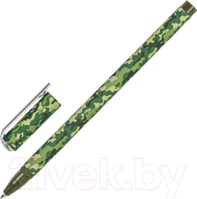 Ручка шариковая Brauberg Soft Touch Stick Khaki / 143703 - фото