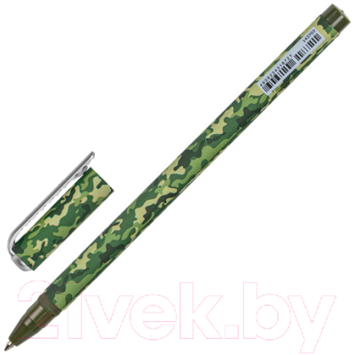 Ручка шариковая Brauberg Soft Touch Stick Khaki / 143703