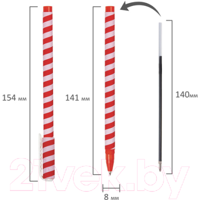 Ручка шариковая Brauberg Soft Touch Stick Twist / 143702