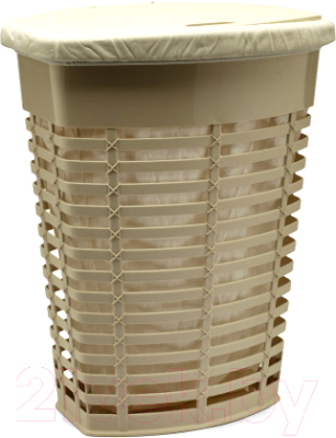 Корзина для белья Primanova M-E44-09-09 (бежевый) - фото