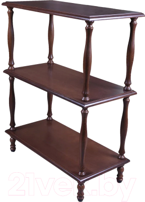 Этажерка Мебелик П 9 (средне-коричневый) - фото