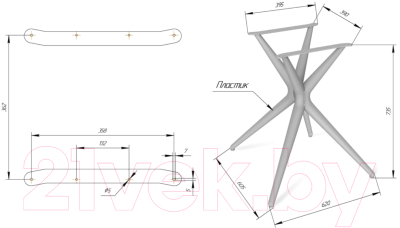 Комплект садовой мебели Sheffilton SHT-DS204