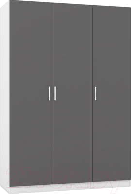 Шкаф Интермебель Марсель-3 / МР 01-03 (графит серый) - фото