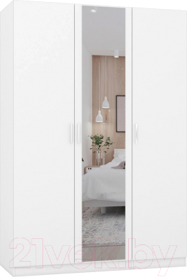 Шкаф Интермебель Марсель-4 / МР 01-04 (белый премиум) - фото