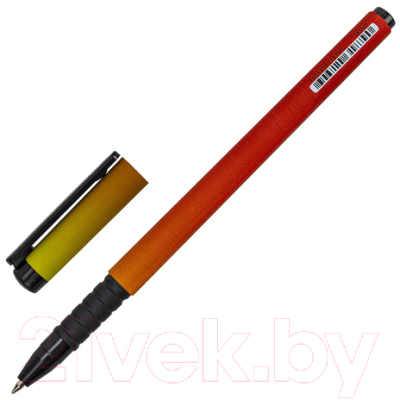 Ручка шариковая Brauberg Soft Touch Grip Gradient Neon / 143710