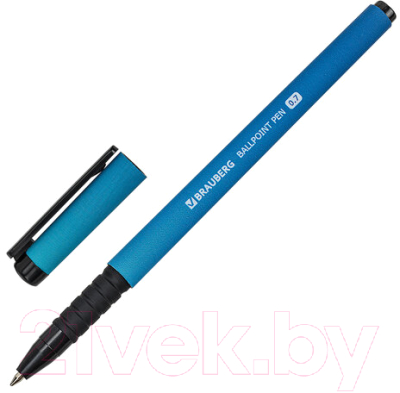 Ручка шариковая Brauberg Soft Touch Grip Gradient Neon / 143710