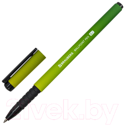 Ручка шариковая Brauberg Soft Touch Grip Gradient Neon / 143710