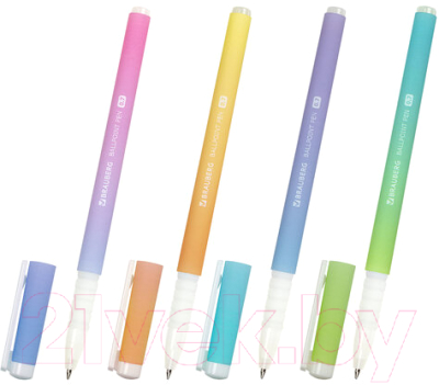 Ручка шариковая Brauberg Soft Touch Grip Gradient Pastel / 143711