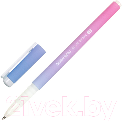 Ручка шариковая Brauberg Soft Touch Grip Gradient Pastel / 143711
