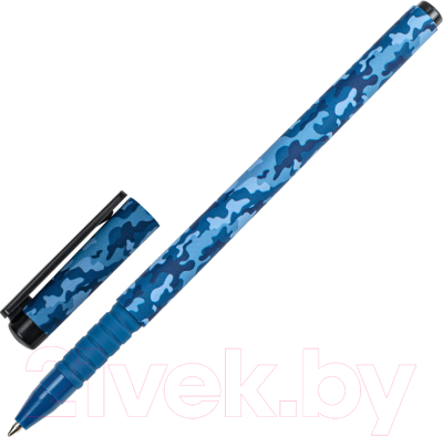 Ручка шариковая Brauberg Soft Touch Grip Military / 143713 - фото