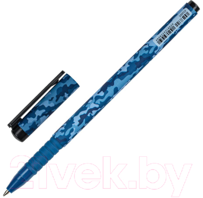 Ручка шариковая Brauberg Soft Touch Grip Military / 143713