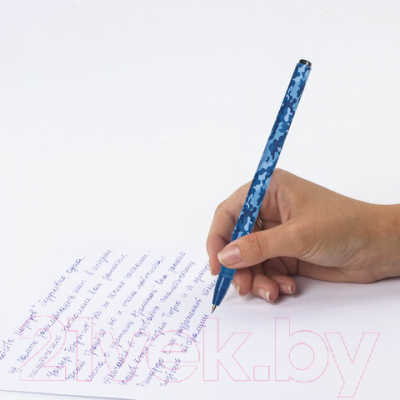 Ручка шариковая Brauberg Soft Touch Grip Military / 143713