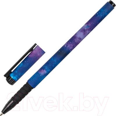 Ручка шариковая Brauberg Soft Touch Grip Space / 143714 - фото