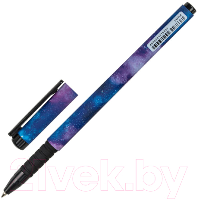 Ручка шариковая Brauberg Soft Touch Grip Space / 143714