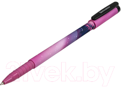 Ручка шариковая Brauberg Soft Touch Grip Stars / 143715