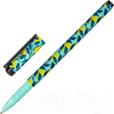 Ручка шариковая Brauberg Soft Touch Grip Citrus / 143717 - фото