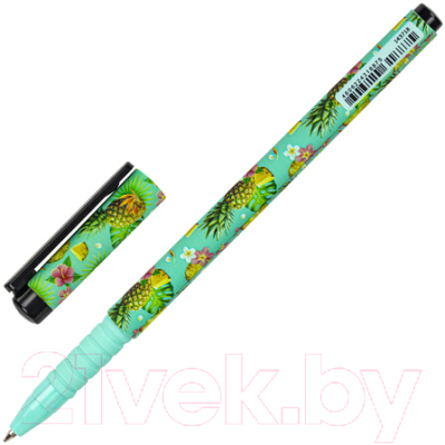 Ручка шариковая Brauberg Soft Touch Grip Pineapple / 143718