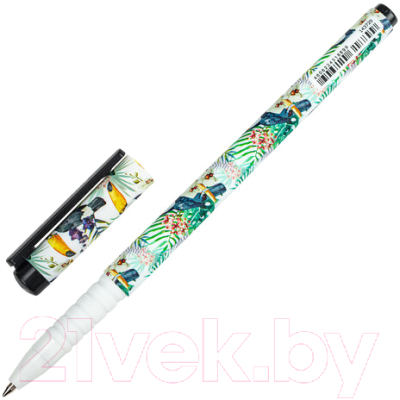 Ручка шариковая Brauberg Soft Touch Grip Toucan / 143720