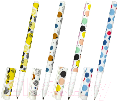 Ручка шариковая Brauberg Soft Touch Grip Dots / 143722