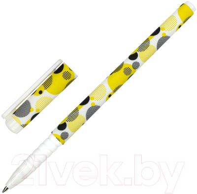 Ручка шариковая Brauberg Soft Touch Grip Dots / 143722