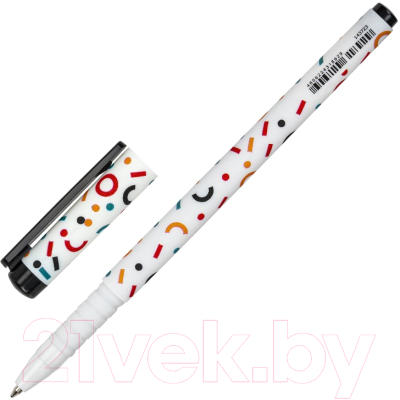 Ручка шариковая Brauberg Soft Touch Grip Confetti / 143723