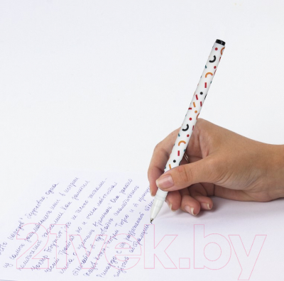 Ручка шариковая Brauberg Soft Touch Grip Confetti / 143723