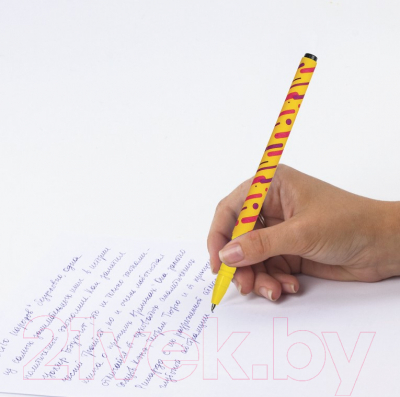 Ручка шариковая Brauberg Soft Touch Grip Lines / 143724