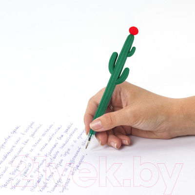 Ручка шариковая Юнландия Кактус / 143774