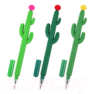 Ручка шариковая Юнландия Кактус / 143774