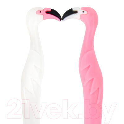 Ручка шариковая Юнландия Фламинго / 143775