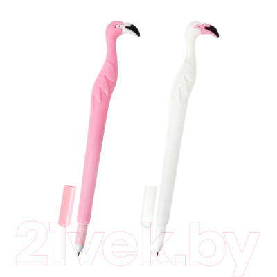 Ручка шариковая Юнландия Фламинго / 143775