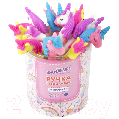 Ручка шариковая Юнландия Единорог / 143776
