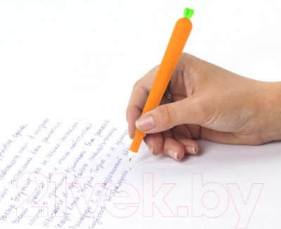 Ручка шариковая Юнландия Морковка / 143778