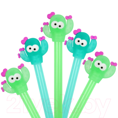 Ручка шариковая Юнландия Цветущий кактус / 143781