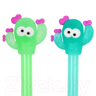 Ручка шариковая Юнландия Цветущий кактус / 143781