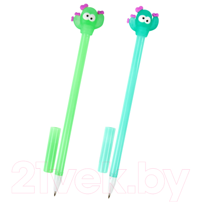 Ручка шариковая Юнландия Цветущий кактус / 143781